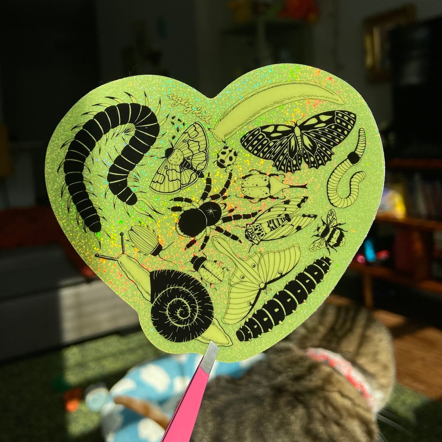 I <3 bugs sticker