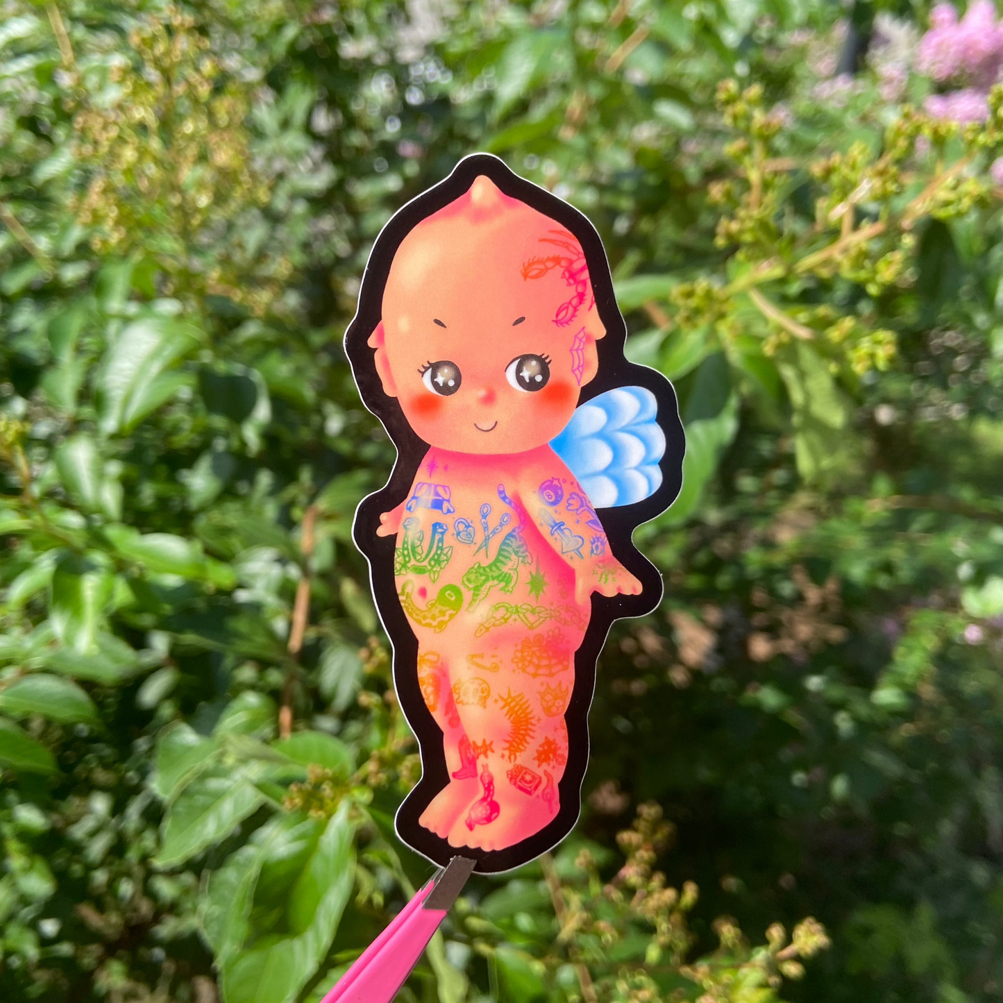 tatted kewpie sticker
