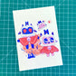evil lamb print