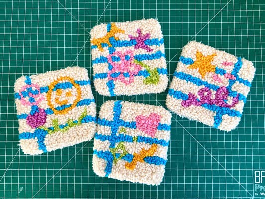 scribble mug rugs