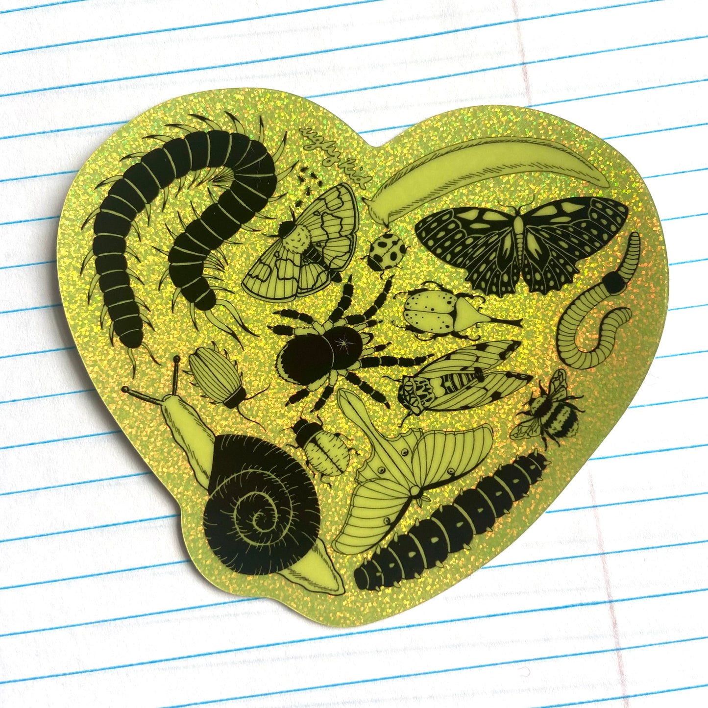 I <3 bugs sticker