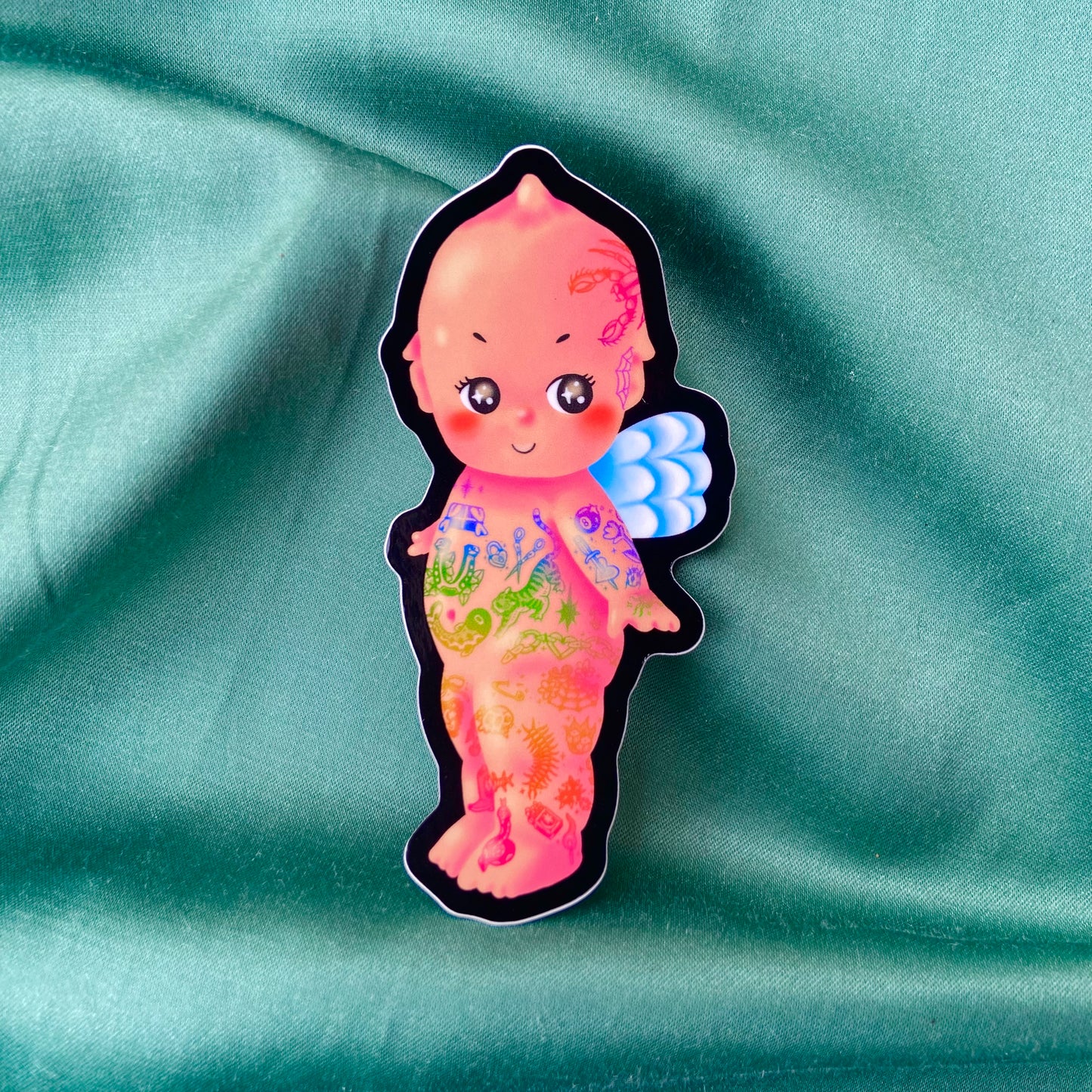 tatted kewpie sticker